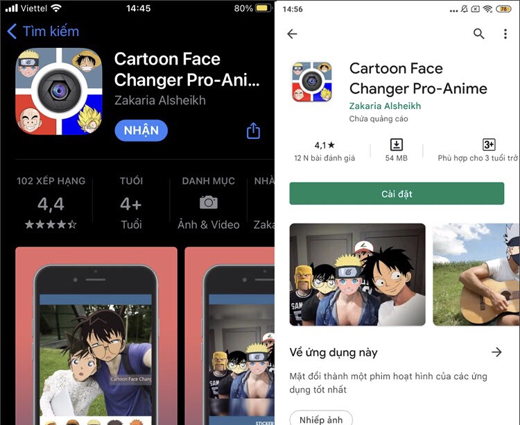 chuyển ảnh thành anime