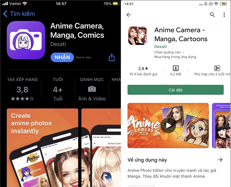 chuyển ảnh thành anime