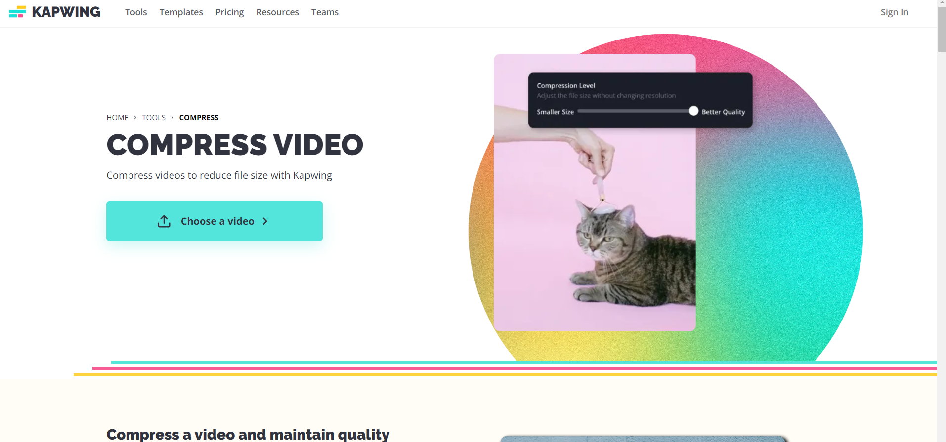 giảm dung lượng video online