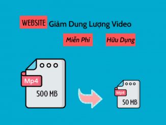 giảm dung lượng video online