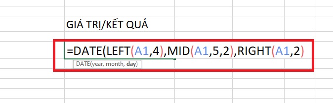 hàm DATE trong Excel