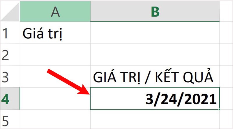 hàm DATE trong Excel