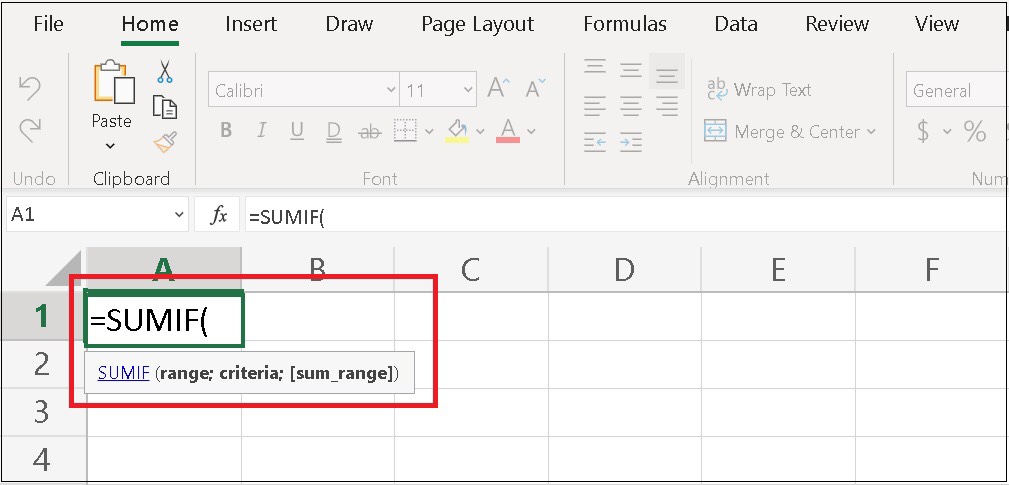 hàm sumifs trong excel