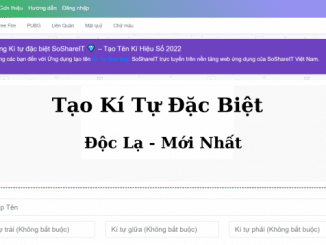 kí tự đặc biệt soshareit