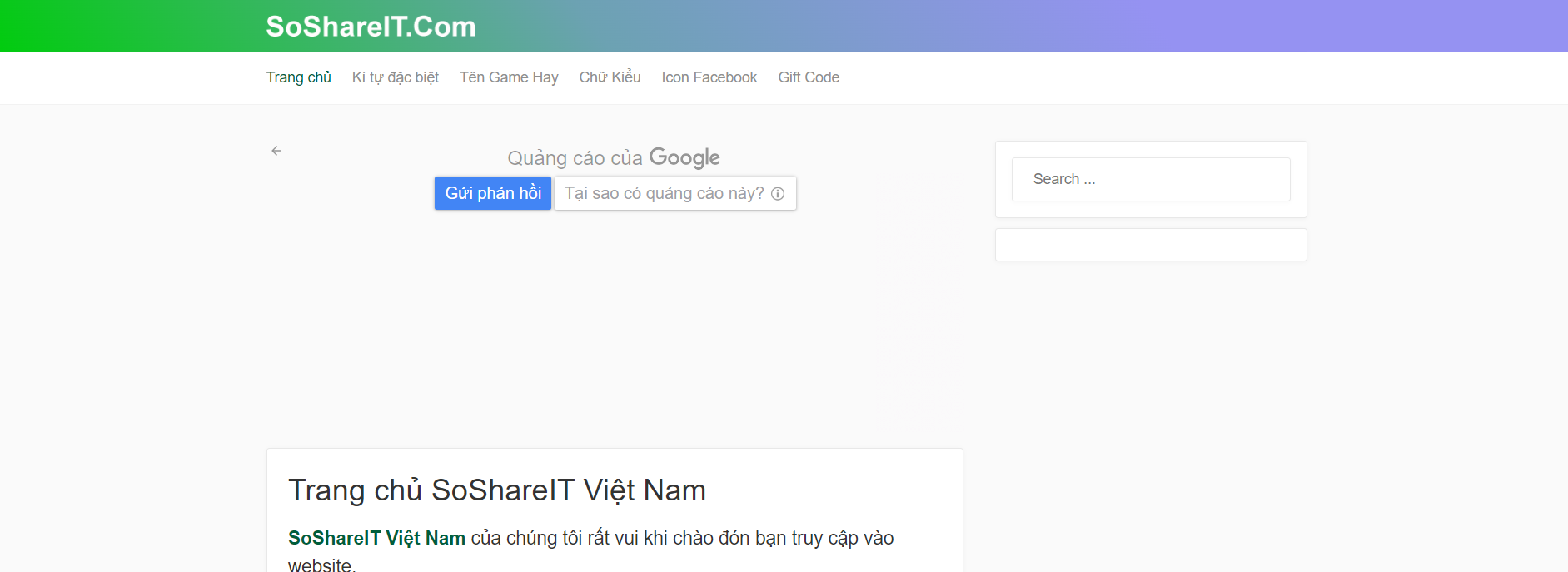 kí tự đặc biệt soshareit