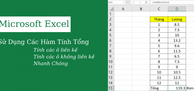 phep-cong-trong-excel phép cộng trong excel