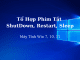phím tắt shutdown win 10