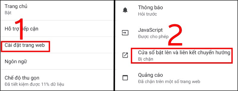 cách tắt quảng cáo trên điện thoại Sam sung