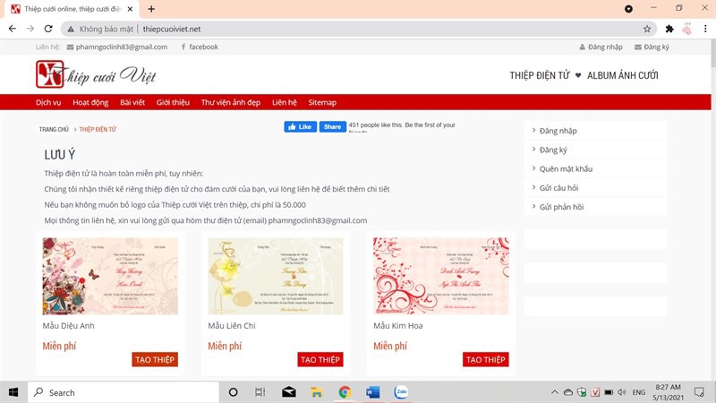 thiệp cưới online miễn phí