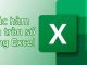 Làm tròn số trong Excel