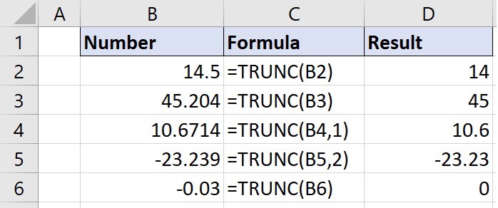 Làm tròn số trong Excel