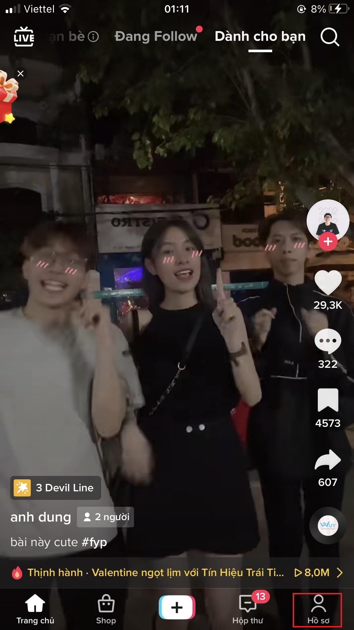 sao chép liên kết tiktok
