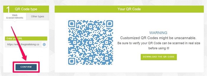 tạo mã qr cá nhân