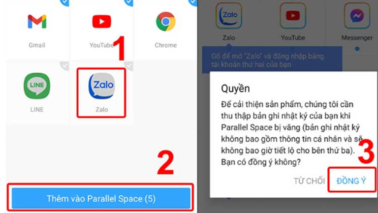 cách cài 2 zalo trên điện thoại