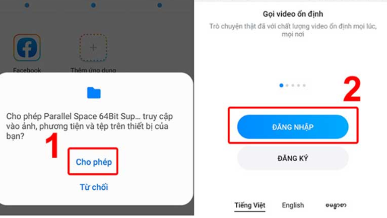 cách cài 2 zalo trên điện thoại