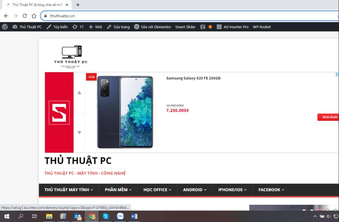 Cách cài đặt trang web mặc định trên Google Chrome