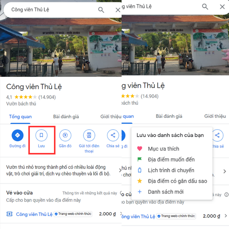 cách đánh đấu vị trí trên google map