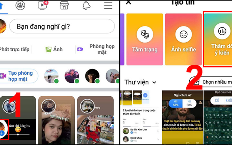 cách trả lời câu hỏi trên story facebook