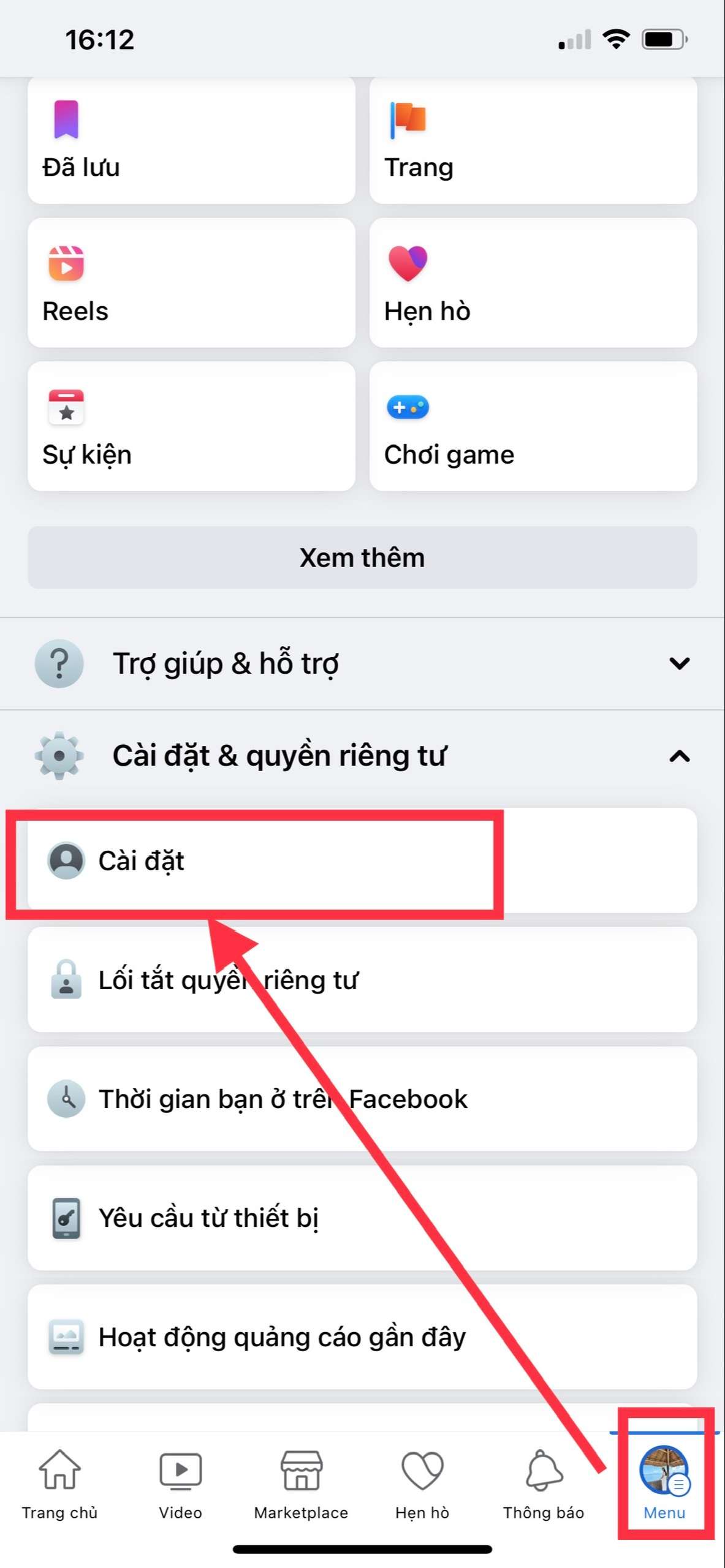 chặn tag trên Facebook
