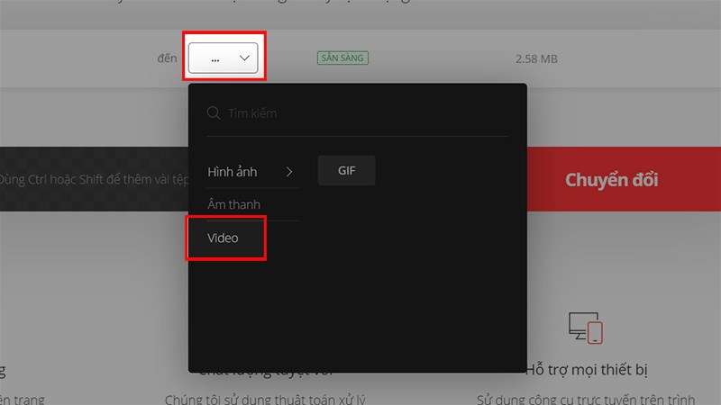 đổi đuôi video