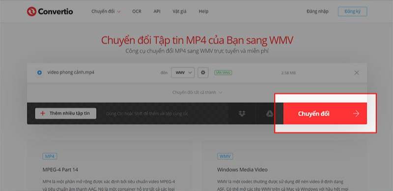 đổi đuôi video