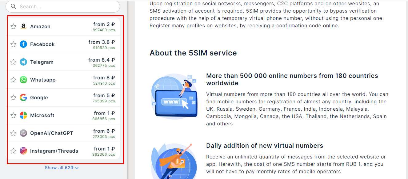 số điện thoại ảo nhận SMS
